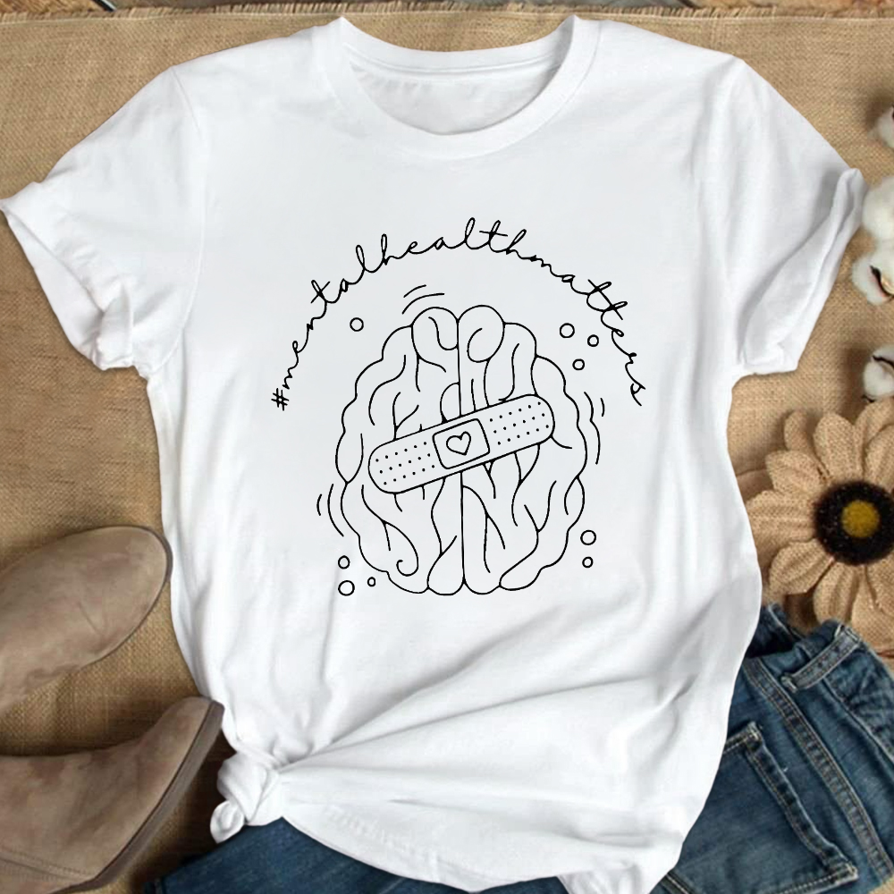 Mental Health Matter Cotton Nurse T-shirt
