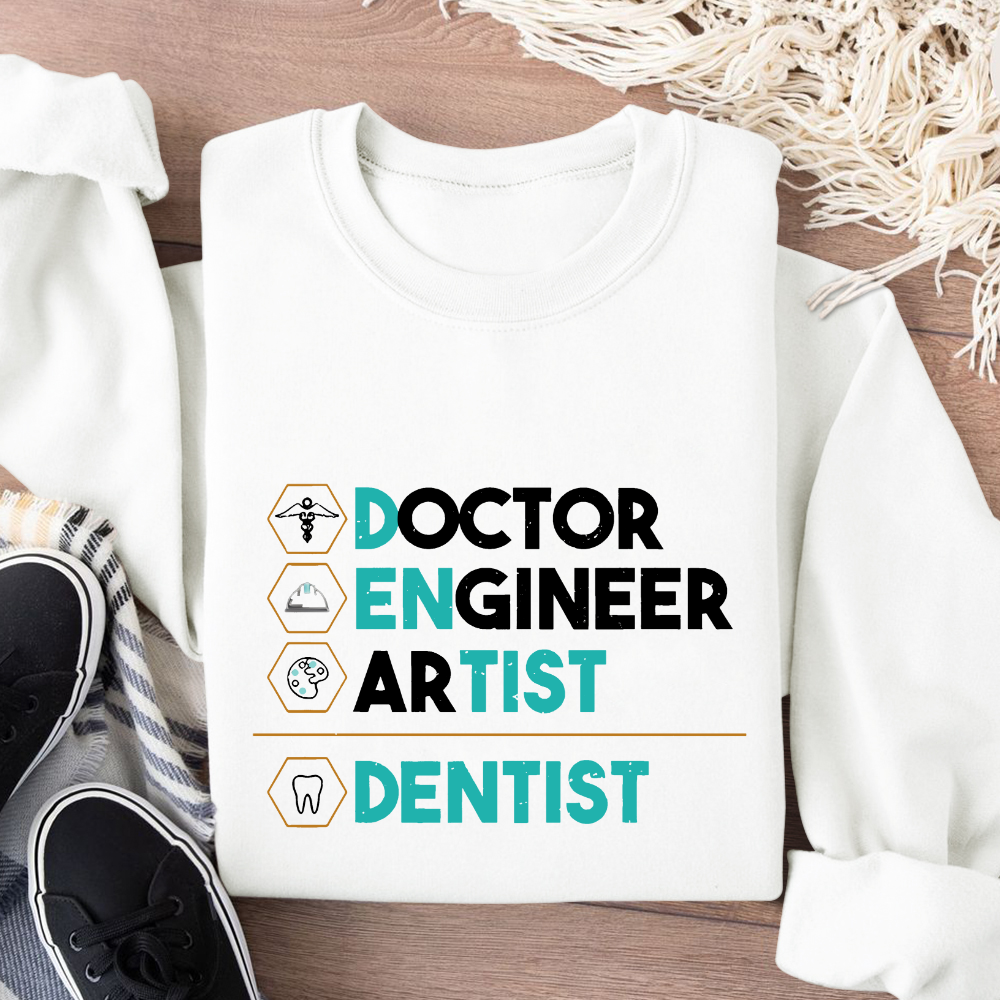 Doctor Engineer Artist Dentist Cotton Pullover Sweatshirt