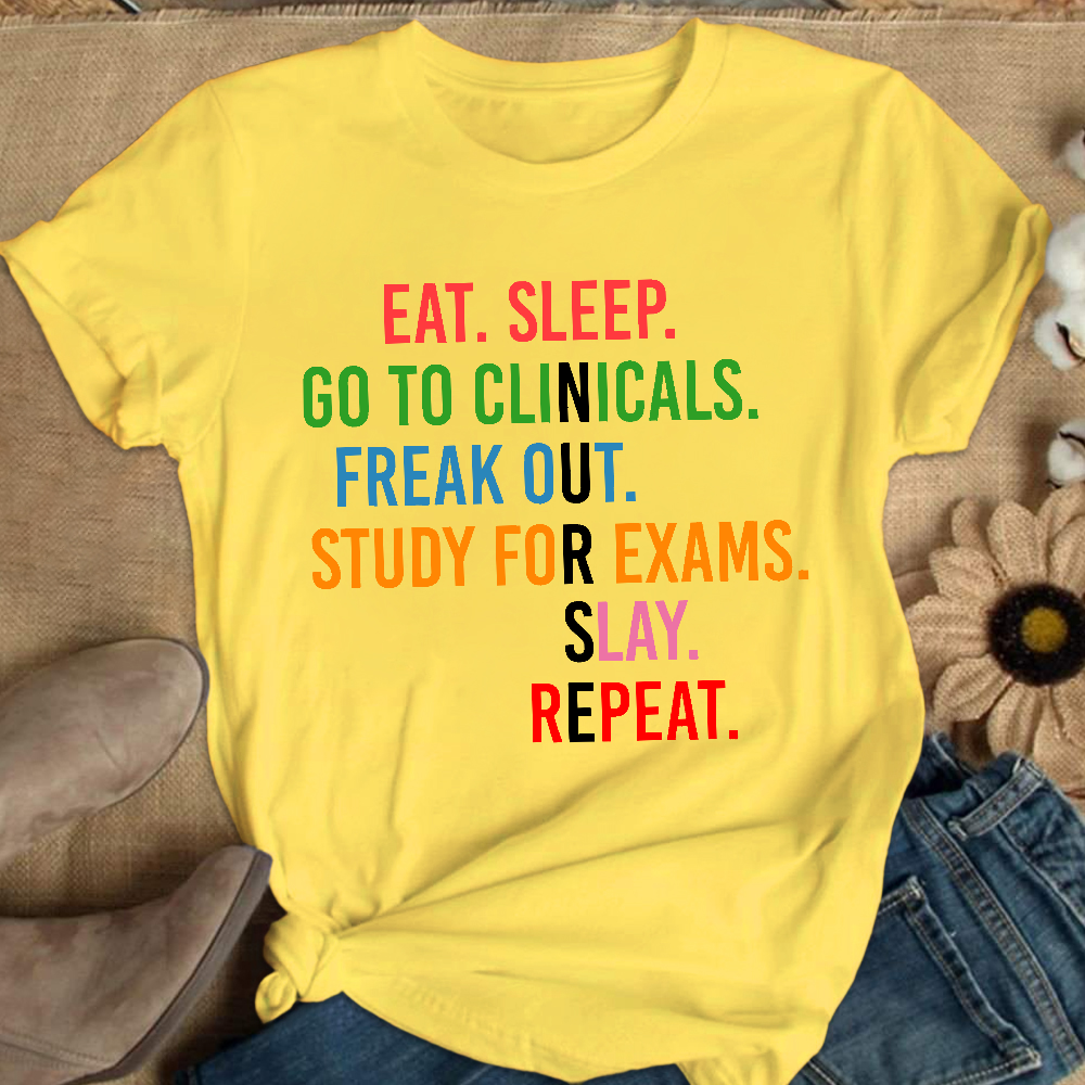 Nursing School Student Future Nurse Rn Cotton Nurse T-shirt