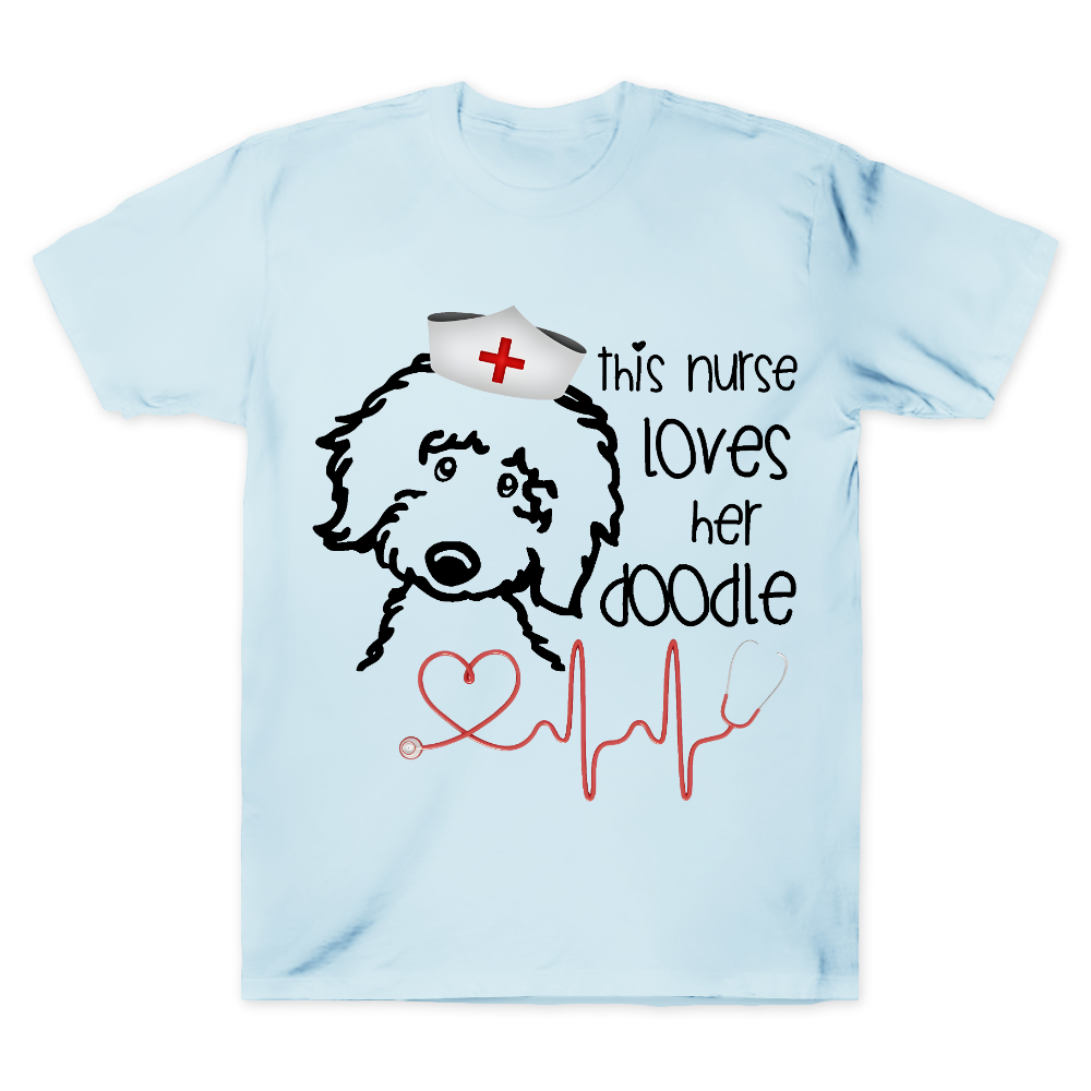 This Nurse Loves Her Doodle Cotton Doctor T-shirt