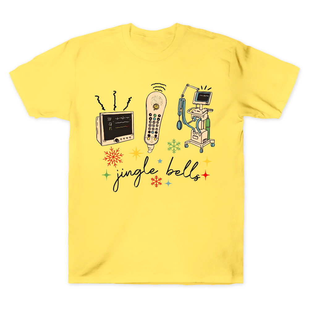 Jingle Bells ICU Xmas Cotton Doctor T-shirt