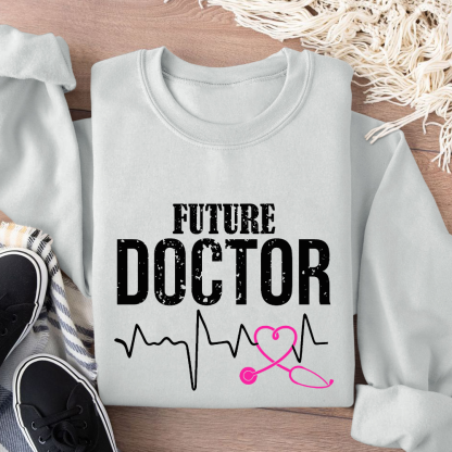 Future Doctor Cotton Pullover Sweatshirt
