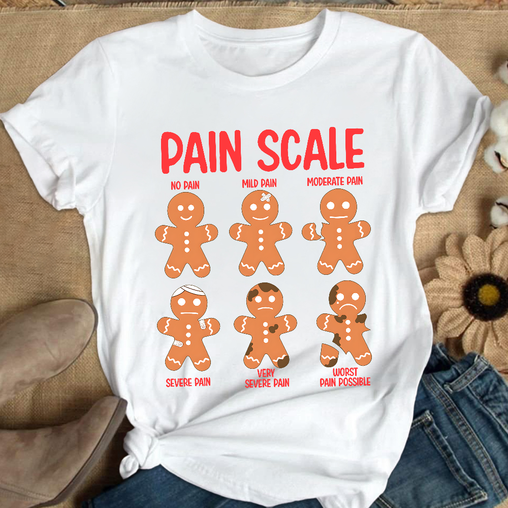 Pain Scale Cotton Nurse T-shirt