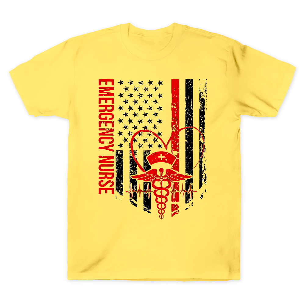 RN Nurse Flag Cotton Doctor T-shirt