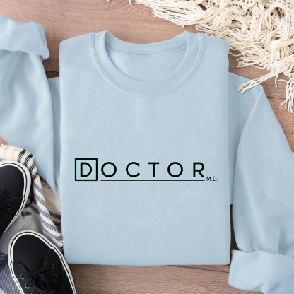 Doctor M.D. Cotton Pullover Sweatshirt