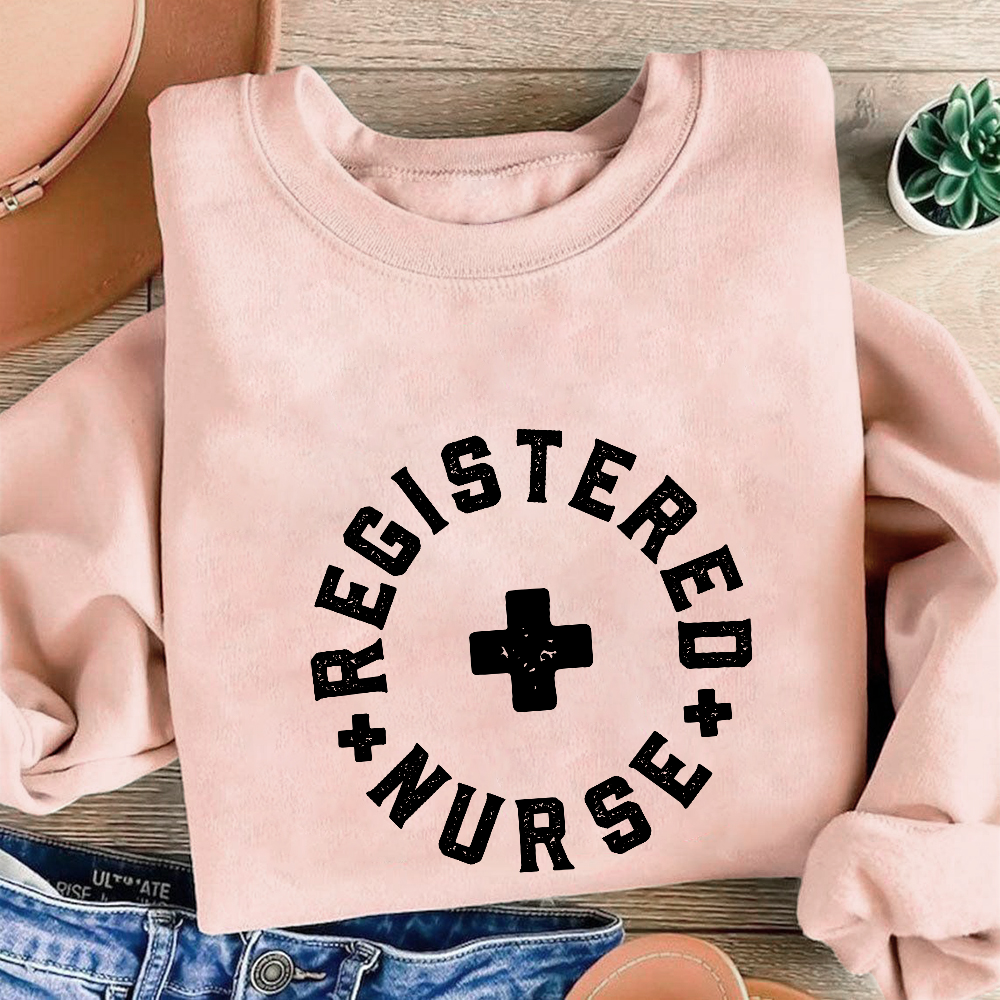 Registered Nurse Cotton Pullover Sweatshirt