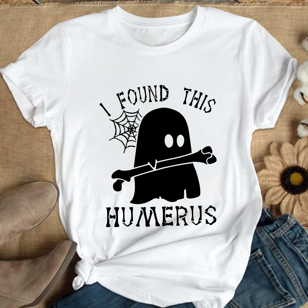 I Found This Humerus Cotton Nurse T-shirt