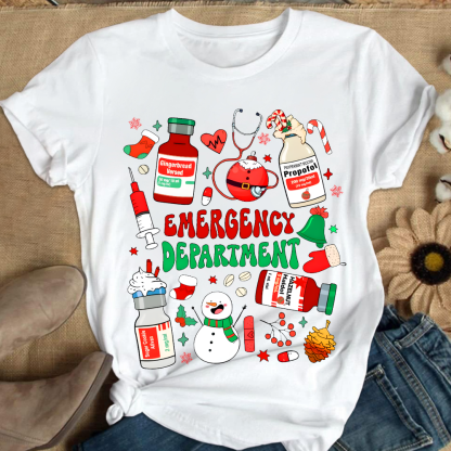 Emergency Department Cotton Nurse T-shirt