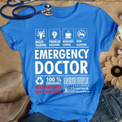 Emergency Doctor's Manual Cotton Nurse T-shirt