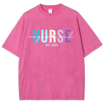 Registered Nurse Vintage Washed T-shirt