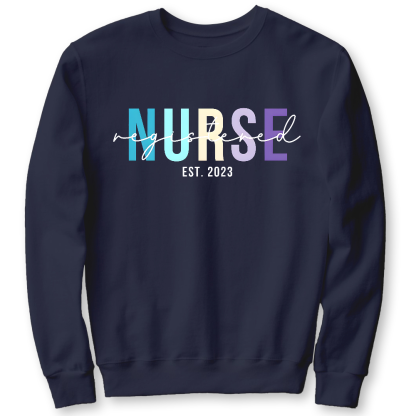 Registered Nurse Cotton Pullover Sweatshirt