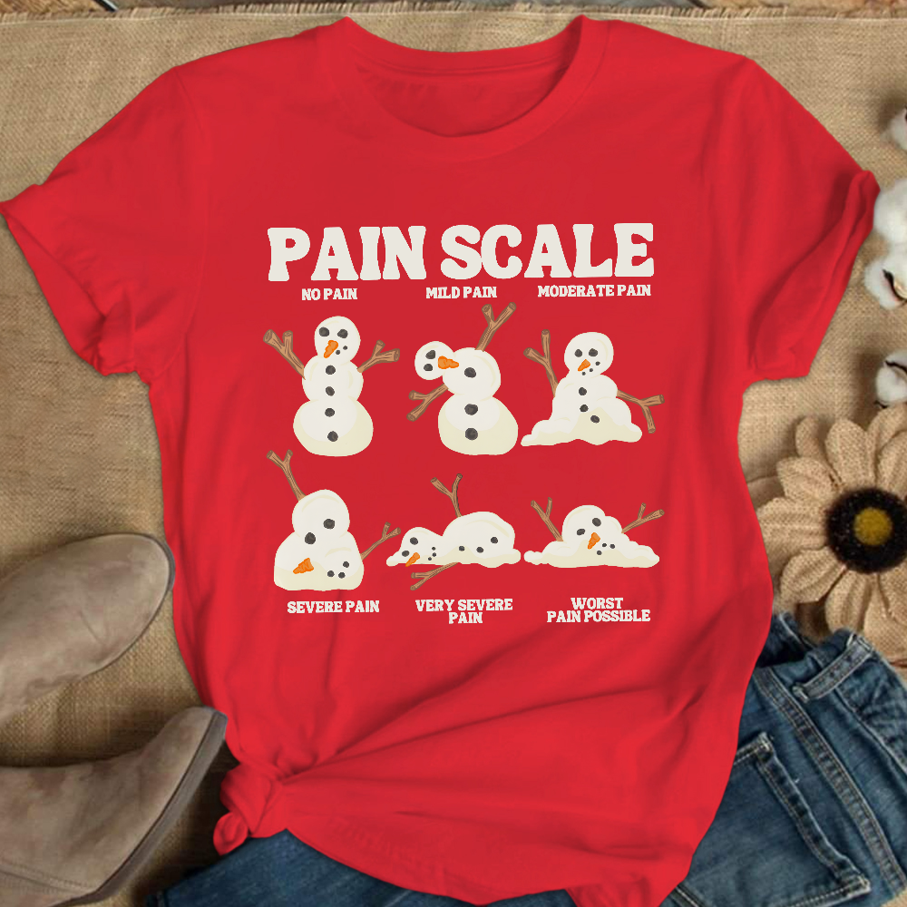 Healthcare Worker Pain Assessment Cotton Nurse T-shirt