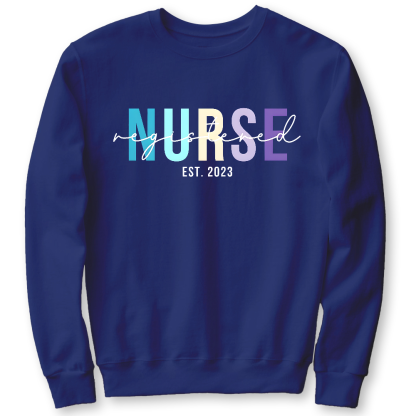 Registered Nurse Cotton Pullover Sweatshirt