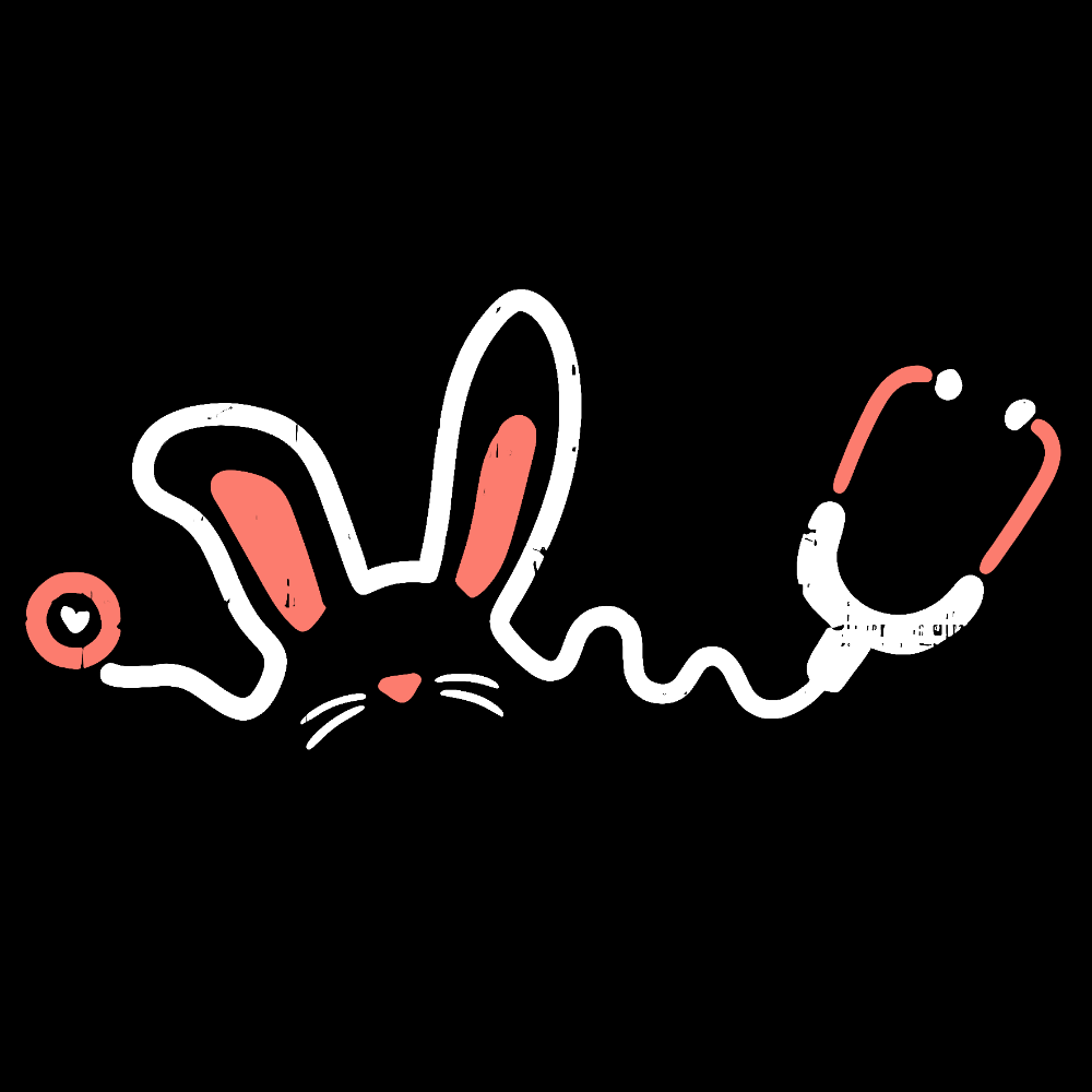 Easter Bunny Stethoscope Cotton Nurse T-shirt