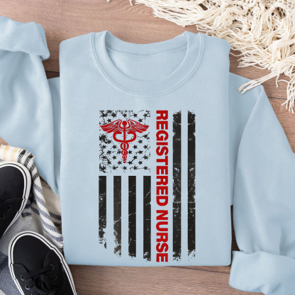 Registered Nurse Cotton Pullover Sweatshirt