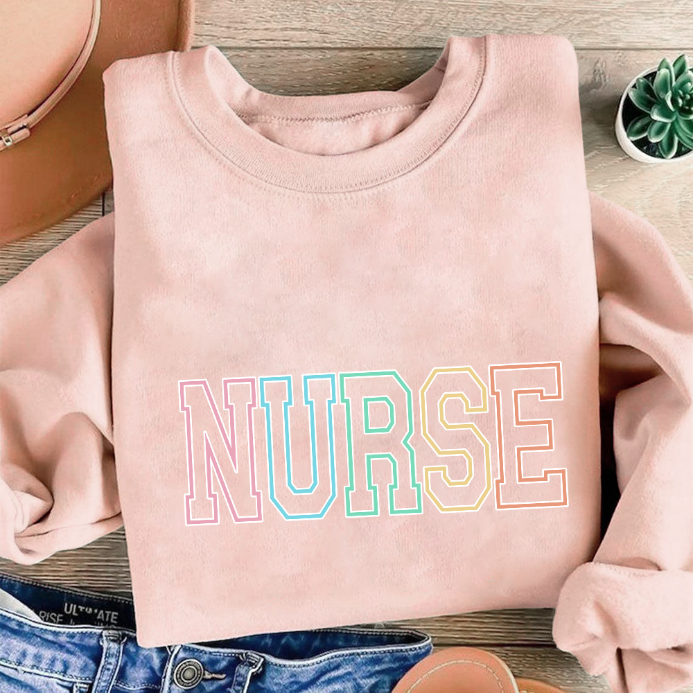 Custom Nurse Cotton Pullover Sweatshirt