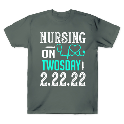 Nursing School On TwosDay Cotton Doctor T-shirt