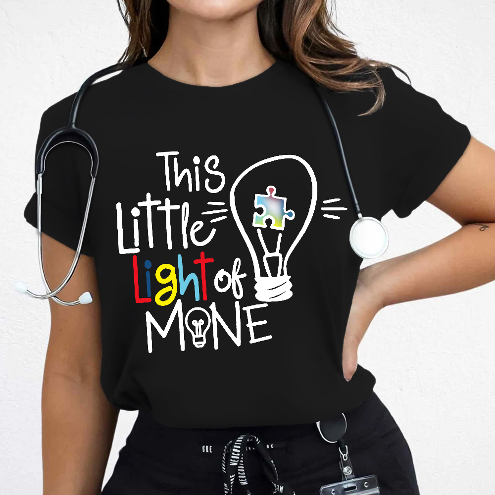 This Little Light Of Mine Autism Cotton Nurse T-shirt