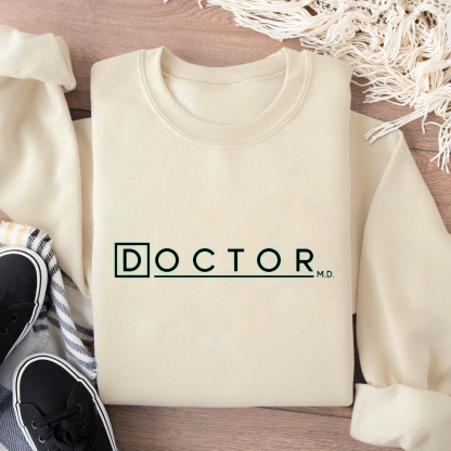 Doctor M.D. Cotton Pullover Sweatshirt