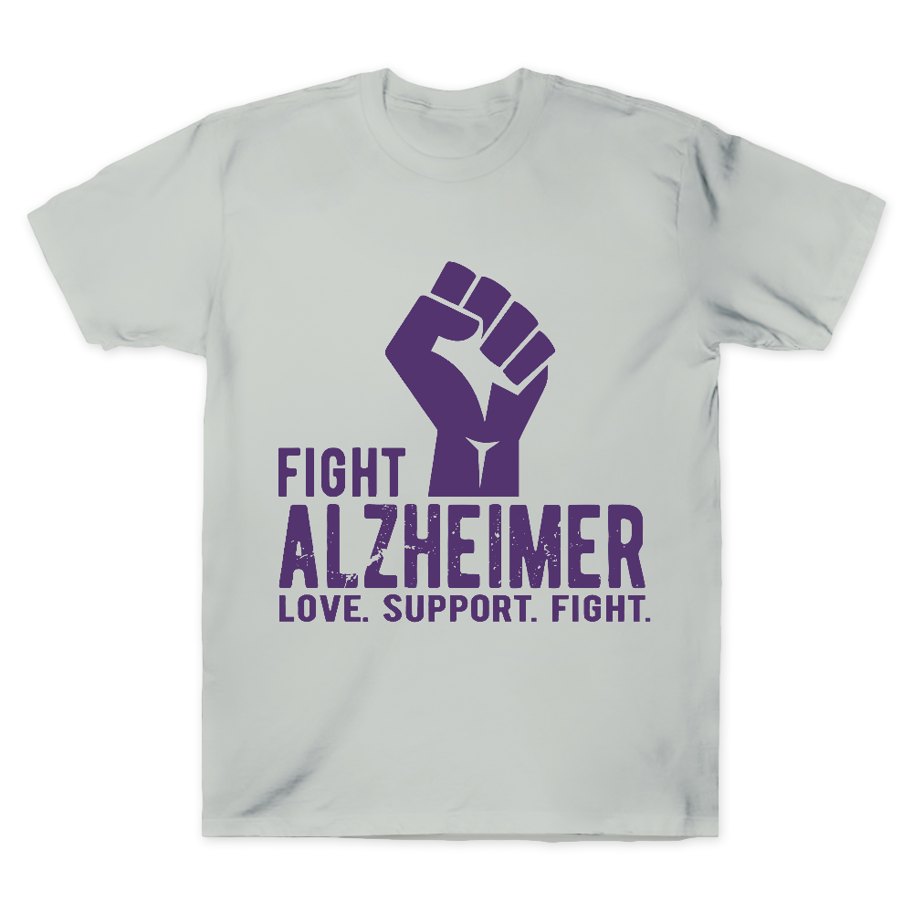 Fight Alzheimer Support Alzheimer Awareness Cotton Doctor T-shirt