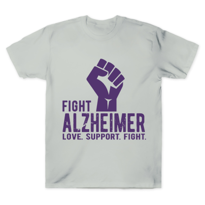 Fight Alzheimer Support Alzheimer Awareness Cotton Doctor T-shirt