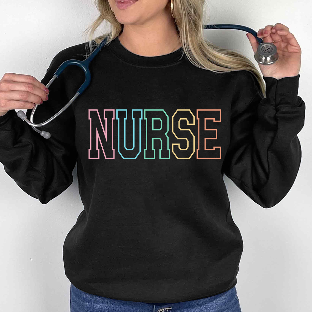 Custom Nurse Cotton Pullover Sweatshirt