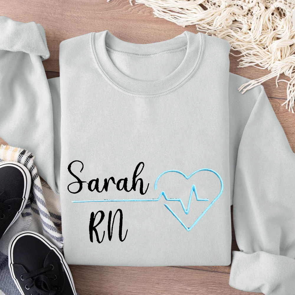 Custom RN Sarah Cotton Pullover Sweatshirt