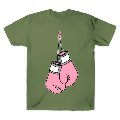 Pink Boxing Gloves Breast Cancer Fight Cotton Doctor T-shirt