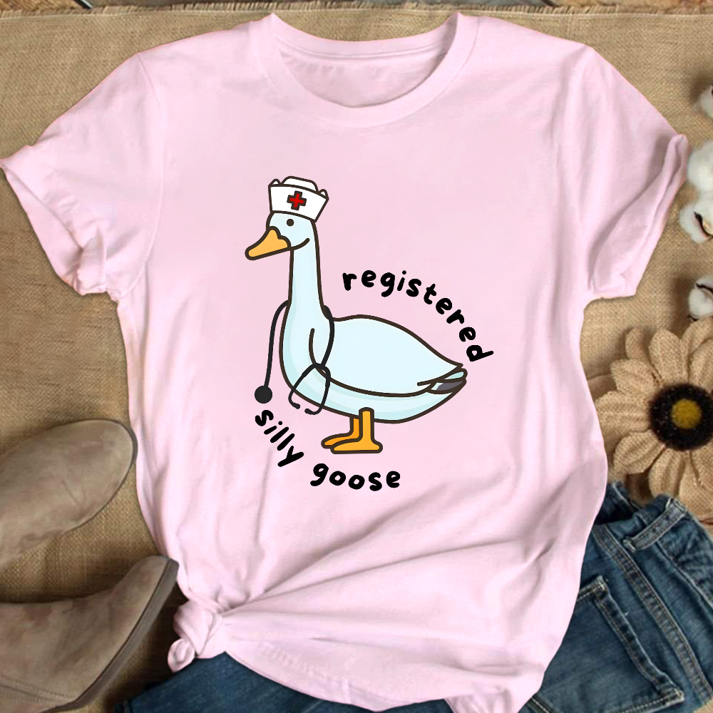 Registered Silly Goose Cotton Nurse T-shirt
