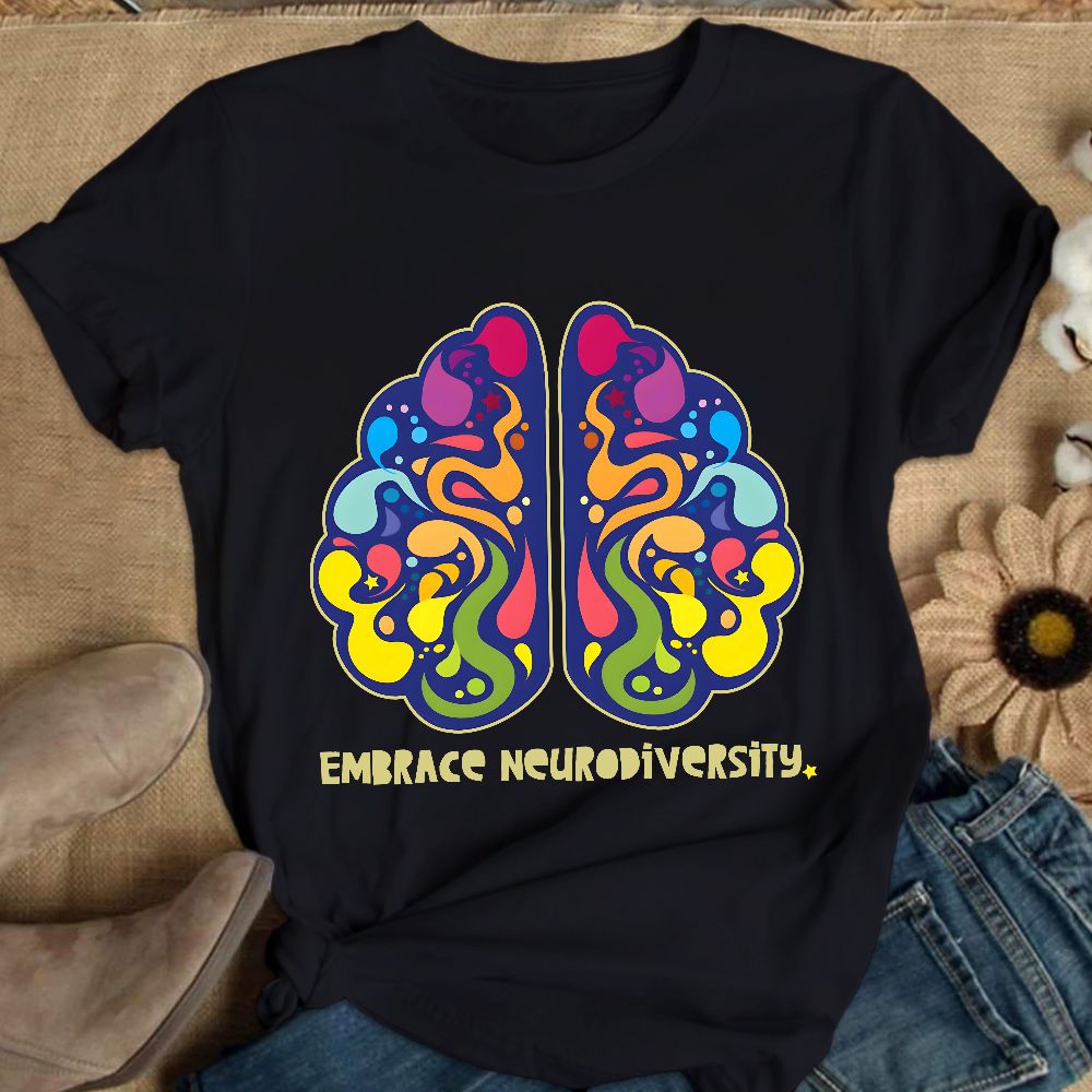Embrace Neurodiversity Cotton Nurse T-shirt