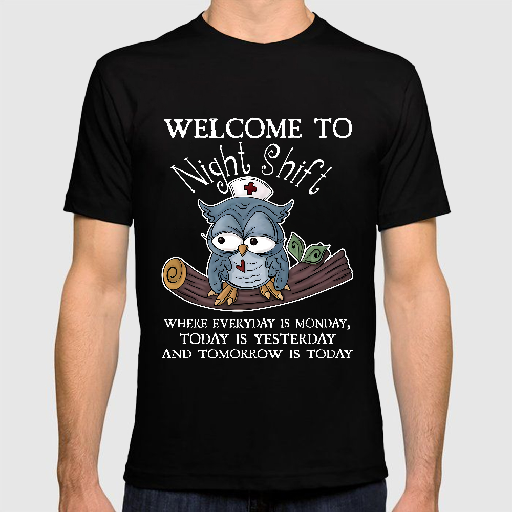 Welcome Come To Night Shift Cotton Doctor T-shirt