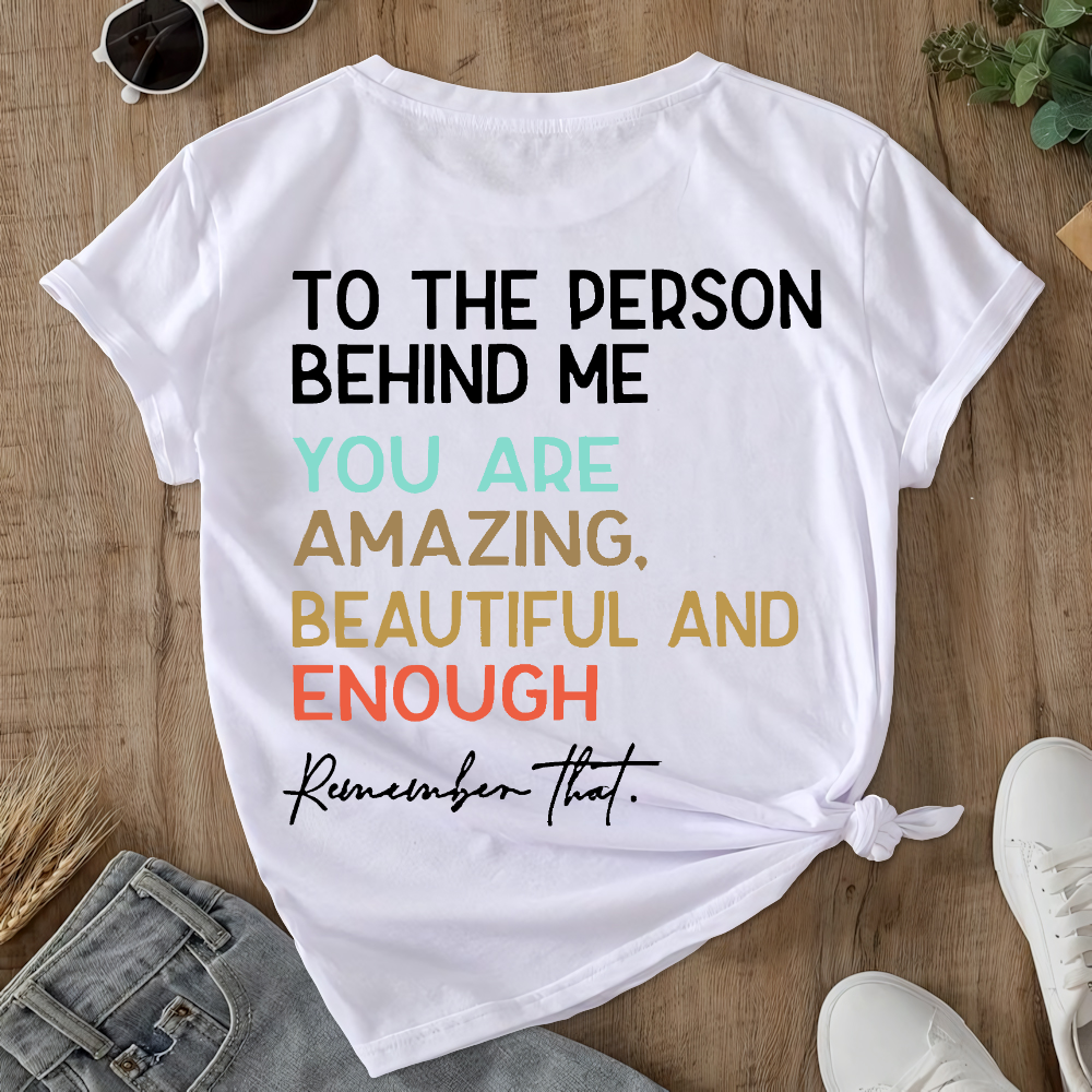 You Matter Prevention of Suicide Awareness Double-Sided Cotton Printed T-Shirt