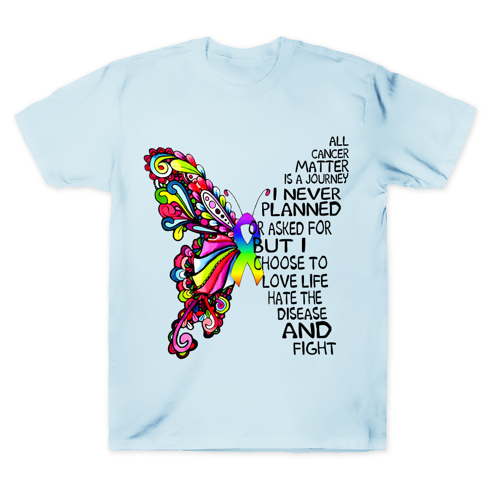 I Never Planned This Journey But I Choose to Fight Cotton Doctor T-shirt