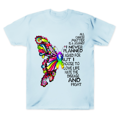 I Never Planned This Journey But I Choose to Fight Cotton Doctor T-shirt