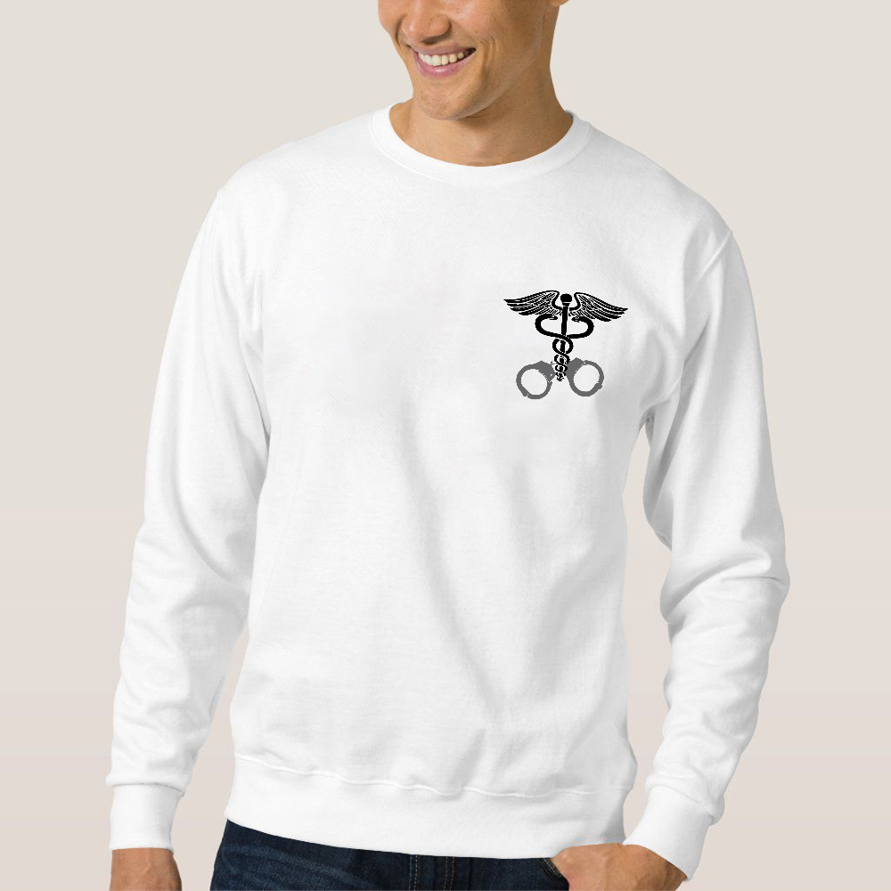 Nurse Symbol Cotton Pullover Sweatshirt