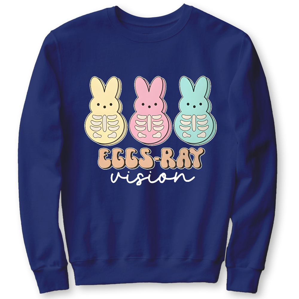 Eggs Ray Vision Radiology Cotton Pullover Sweatshirt