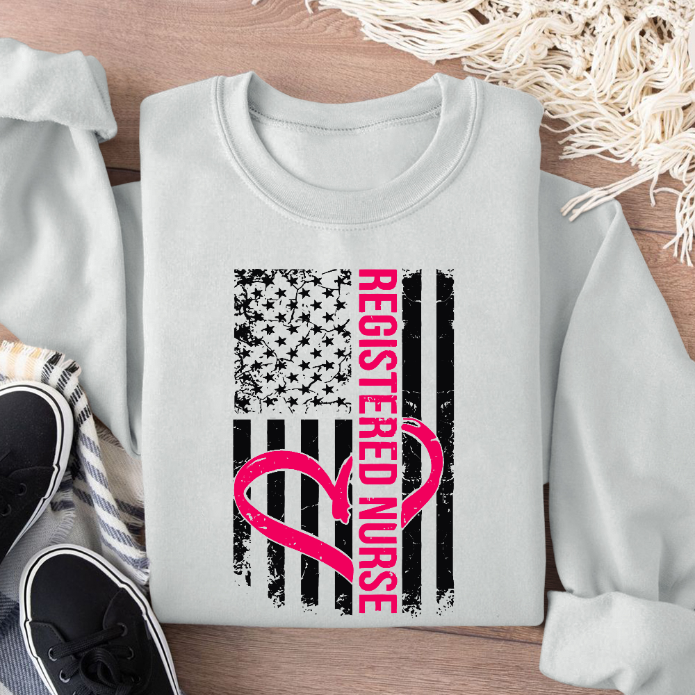 Registered Nurse Cotton Pullover Sweatshirt