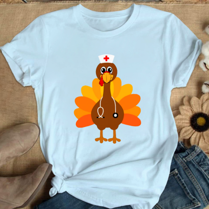 Nurse Turkey Cotton Nurse T-shirt