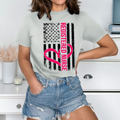 Registered Nurse Cotton Nurse T-shirt