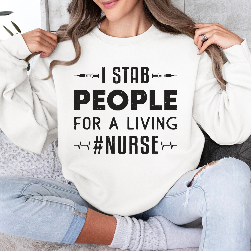 ICU Nurses Medicine Emergency Ambulance Cotton Pullover Sweatshirt