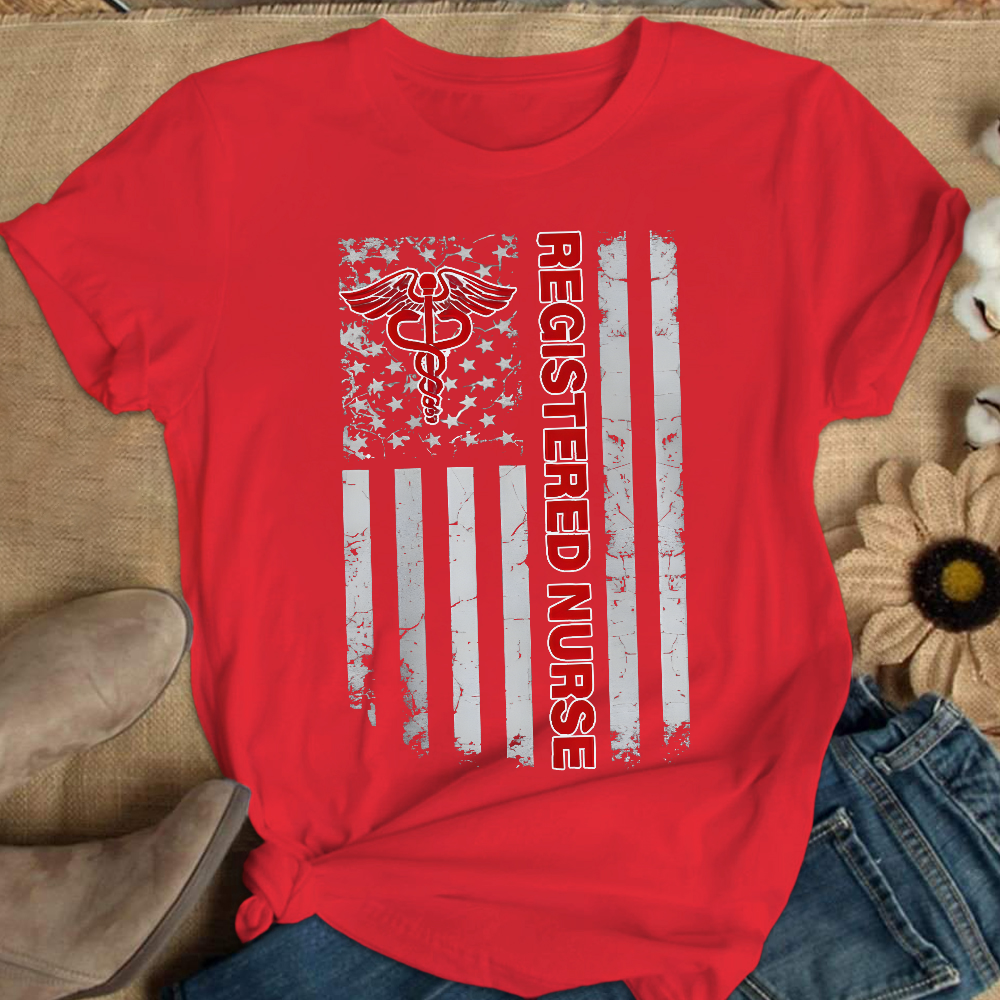 Registered Nurse Cotton Nurse T-shirt