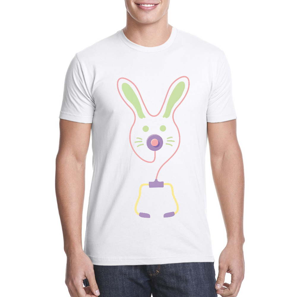 Easter Bunny Medical Tools For Nurse Or Doctor Cotton Doctor T-shirt