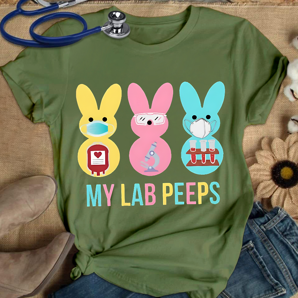My Lab Peeps Cotton Nurse T-shirt