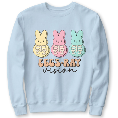 Eggs Ray Vision Radiology Cotton Pullover Sweatshirt
