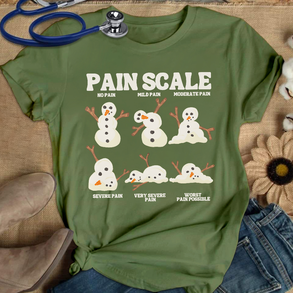Healthcare Worker Pain Assessment Cotton Nurse T-shirt