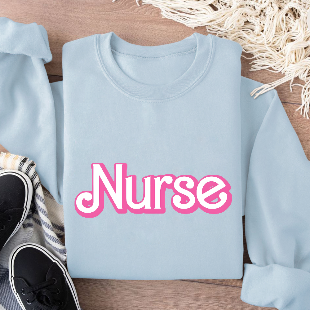 Barbie Nurse Cotton Pullover Sweatshirt
