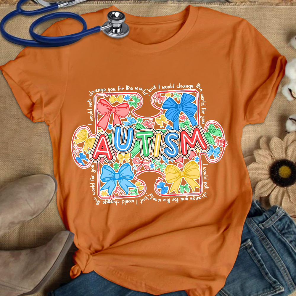 Advocating For Autism Acceptance Cotton Nurse T-shirt