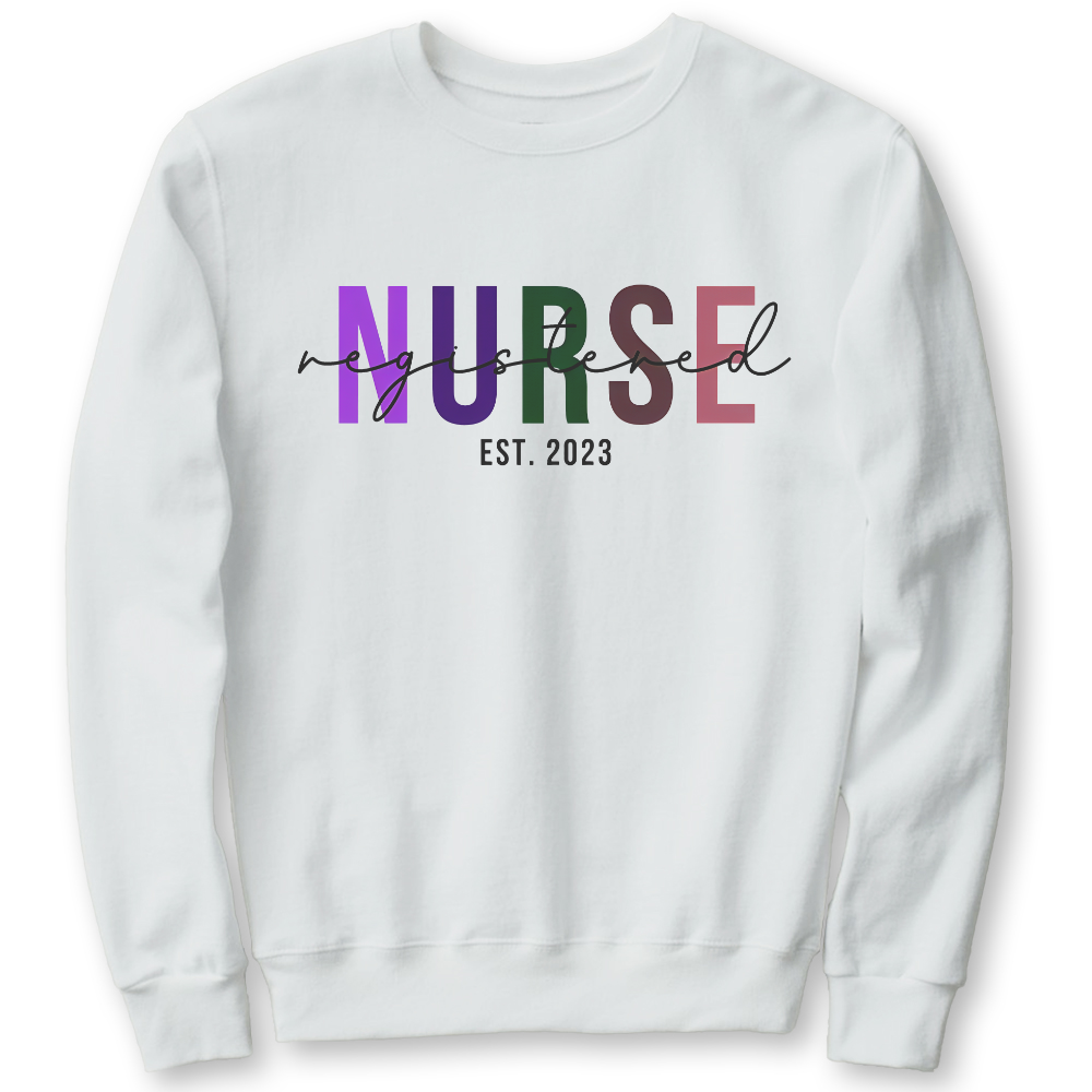 Registered Nurse Cotton Pullover Sweatshirt