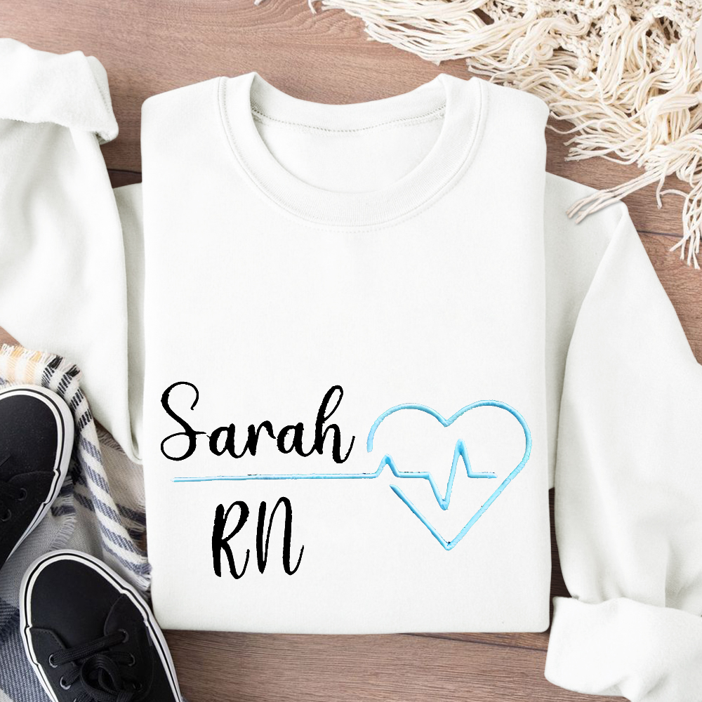 Custom RN Sarah Cotton Pullover Sweatshirt