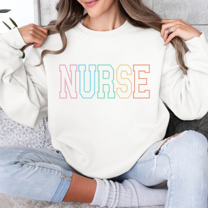 Custom Nurse Cotton Pullover Sweatshirt